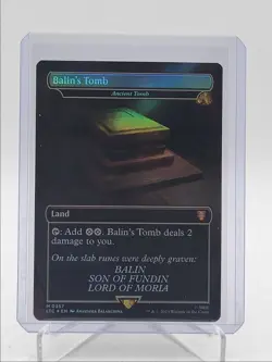 BALIN'S TOMB 2023 MTG TALES OF MIDDLE-EARTH COMMANDER FOIL Q5966 - Image 1