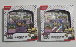 2x Alakazam Ex Collection Boxes Scarlet & Violet 151 Pokemon 2023 Sealed - Image 1
