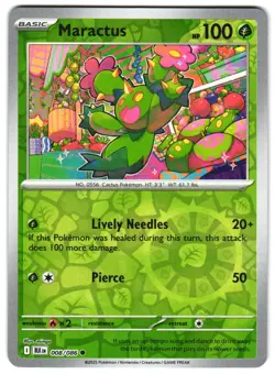 Maractus 008/086 Reverse Holo SV: Black Bolt English Pokemon NM - Image 1
