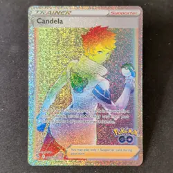 Candela, Full Art Trainer-Supporter Pokemon GO 083/078 Secret Rare Holo - Image 1