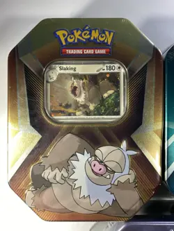 Pokemon 3x - Triple Whammy Tins Darkrai Slaking Tyranitar Factory Sealed Art Set - Image 2