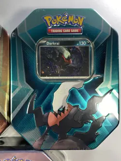 Pokemon 3x - Triple Whammy Tins Darkrai Slaking Tyranitar Factory Sealed Art Set - Image 3