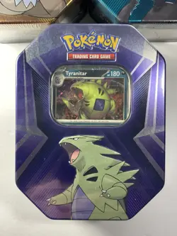 Pokemon 3x - Triple Whammy Tins Darkrai Slaking Tyranitar Factory Sealed Art Set - Image 4