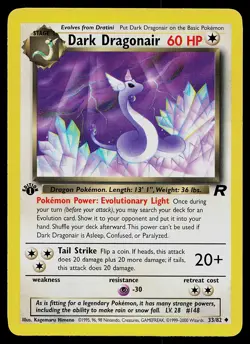 Pokemon Card - Dark Dragonair Team Rocket 33/82 Uncommon 1st Edition - Image 1