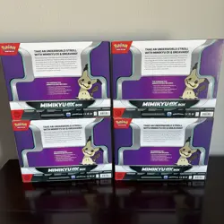 Pokemon TCG Mimikyu EX Collection Box Brand New Sealed Lot of 4 820650852183 - Image 2
