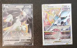 Pokemon Arceus V & Arceus VSTAR Metal Cards Gamestop UPC - Image 1
