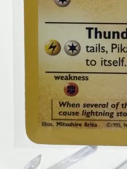 Pokemon Pikachu 87/130 Base Set Unlimited Electric Mouse Pokemon LP - Image 4