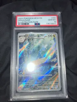 2023 Pokemon Mew en Dragonair Illustration Rare #181 PSA 10 - Image 1