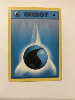 1st Edition Water Energy Base Set 102/102 Pokemon TCG Shadowless - Image 1