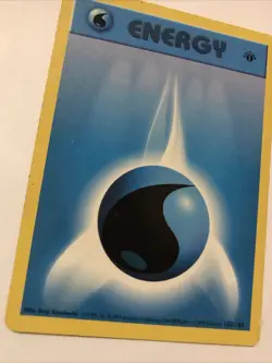 1st Edition Water Energy Base Set 102/102 Pokemon TCG Shadowless - Image 2