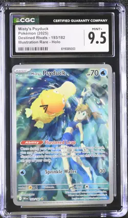 2025 Pokemon SV Destined Rivals Misty's Psyduck #193/182 CGC 9.5 - Image 1