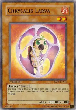 Chrysalis Larva - TAEV-EN010 - NM/VLP - Common - 1st ed - Yugioh - Image 1