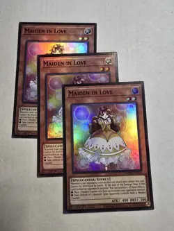 3x Maiden in Love 1st Edition Super Rare MZMU-EN020 Yu-Gi-Oh! - Image 1
