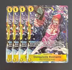 One Piece Donquixote Rosinante OP12-108 Illustration Box Promo Foil Playset (x4) - Image 1
