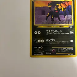 Pokemon Umbreon Cards No. 197 Neo Premium File 2 Old Back Vintage Promo Japanese - Image 4