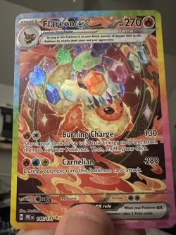 Pokemon TCG Flareon EX Prismatic Evolutions Card 146/131 Sir Illustration Rare - Image 4
