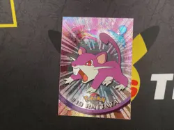 TOPPS TV Animation Edition Series 1 HOLO SUNRAYS POKEMON CARD #19 RATTATA Rare - Image 1