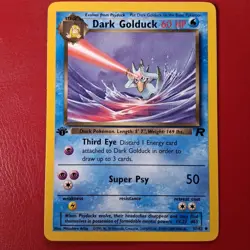 Dark Golduck 37/82 Team Rocket Regular First Edition Pokemon Card LP - Image 1