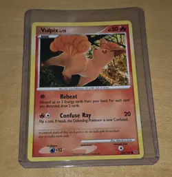 2009 Pokemon TCG Vulpix 102/127 card Platinum - Image 1