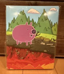 Adventure Time Card Wars Kickstarter 20 Fiery Flooping Pig Oversized Sleeves - Image 1