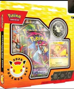 Pokemon 2026 Pokemon Day Collection Box Promo Card & Booster Packs Pikachu - Image 1