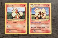 2016 Pokemon Cards - Growlithe 17/108 and Arcanine 18/108 - Image 1