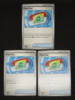Pokemon TCG POKE PAD 198/217 Ascended Heroes Trainer Card Lot x3 - Image 1