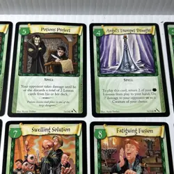 Harry Potter TCG Adventures at Hogwarts Lot 17 Cards 2002 Green Wizards/4j-M - Image 3