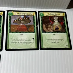 Harry Potter TCG Adventures at Hogwarts Lot 17 Cards 2002 Green Wizards/4j-M - Image 4