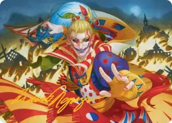 MTG Final Fantasy Ruinous Ultimatum Art Card (Gold-Stamped Signature) - Image 1