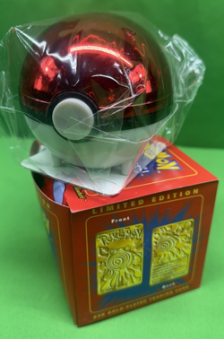 Pokemon 1999 BK Limited Edition 23k Gold Plated Poliwhirl Card With Pokeball - Image 5
