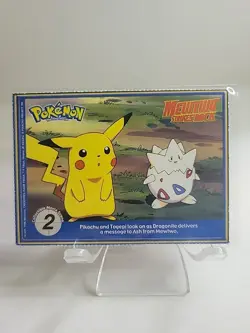 Pikachu Rare 1999 Mewtwo Strikes Back Pokemon Card- Burger King Master Trainer - Image 2