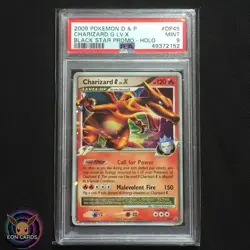 Charizard LV X HOLO RARE DP45 (PSA 9 MINT) DP Black Star PROMO Pokemon Cards - Image 1