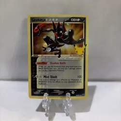 Greninja Gold Star SWSH144 Black Star Promo Pokemon Card NM C - Image 1