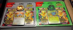 TWO Pokemon Ascended Heroes Booster Blister 2 Packs w/ Promo Cards & Coins - Image 1