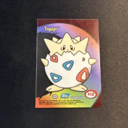2000 Topps Pokemon Togepi Clear TV Animation Card #PC8 READ* - Image 2