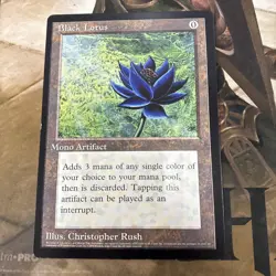 Magic the Gathering MTG Black Lotus Oversized Jumbo 6x9 Promo Card 1996 NM - Image 1