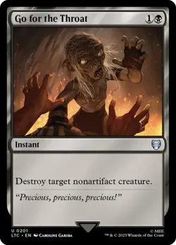 NM Go for the Throat, MTG, Lord of the Rings, Magic the Gathering, 201 - Image 1