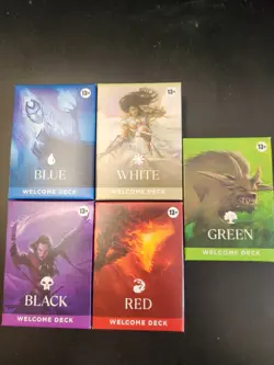 MAGIC THE GATHERING 2024 welcome deck set of 5 new SEALED - Image 1