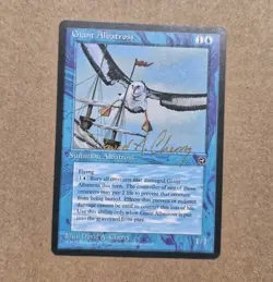 GOLD SIGNED UNPLAYED Magic Giant Albatross Homelands MTG DAVID A CHERRY EDH CUBE - Image 1
