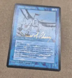 GOLD SIGNED UNPLAYED Magic Giant Albatross Homelands MTG DAVID A CHERRY EDH CUBE - Image 3