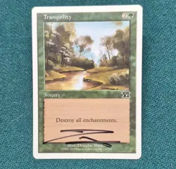 UNPLAYED SIGNED NM Tranquility Sixth Edition 259 MTG MAGIC DOUGLAS SHULER EDH - Image 1