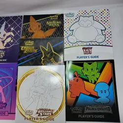 Pokemon TCG Player's Guides Lot of 7 Fusion Paldean Crown 151 Starts Fates - Image 2