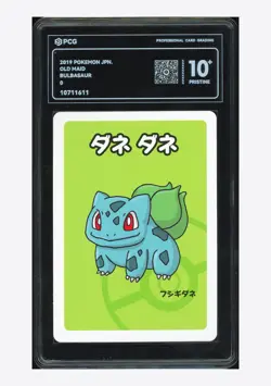 Pokemon PCG 10 PRISTINE Bulbasaur 2019 Old Maid Japanese - Image 1