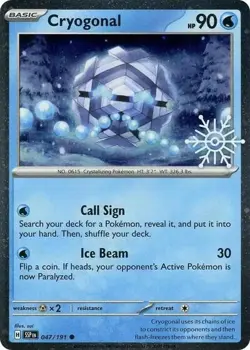 Cryogonal (Holiday Calendar) Miscellaneous Cards & Products 047/191 NM Pokemon - Image 1