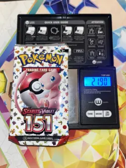 Very Heavy! 21.90 Gram Pokemon 151 Booster Pack Weighed Sealed - Image 1