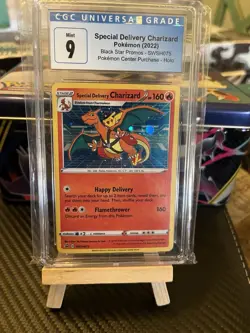 Pokemon Special Delivery Charizard SWSH075 Promo Holo CGC 9 Sword & Shield 2022 - Image 1