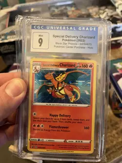 Pokemon Special Delivery Charizard SWSH075 Promo Holo CGC 9 Sword & Shield 2022 - Image 3
