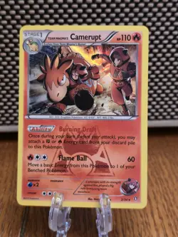 Pokemon TCG Team Magma's Camerupt Double Crisis Holo Card 2/34 MP Rare - Image 1