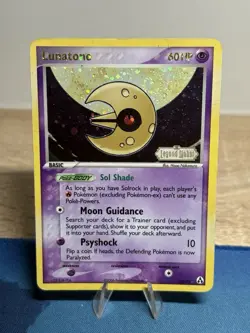 Lunatone 20/92 Ex Legend Maker Reverse Holo Rare Stamped Pokemon Card SWIRL HP - Image 1